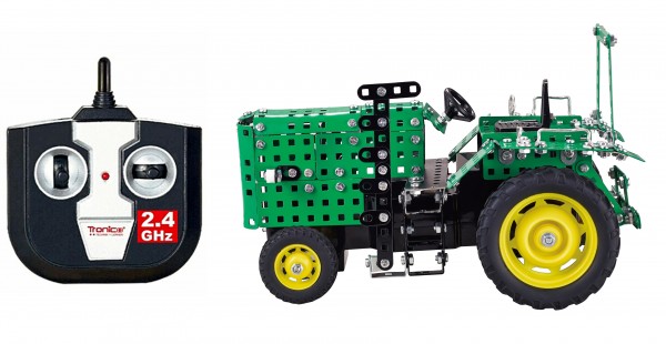 Metallbaukasten-Traktor-2.4-GHZ-ferngesteuert-fernsteuerung-deere-Tronico-10088